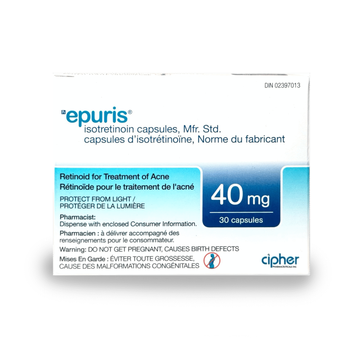 Epuris Acne Treatment 40mg X 30 - Image 1